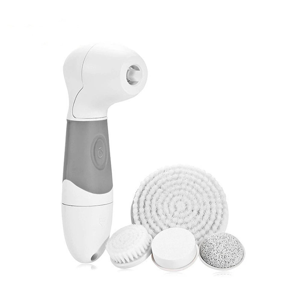 PC 4 in 1 Electric Cleansing Brush Vibration Facial Cleanser Body Exfoliator Bath Brush Massager Blackhead Remover Skin Care Device