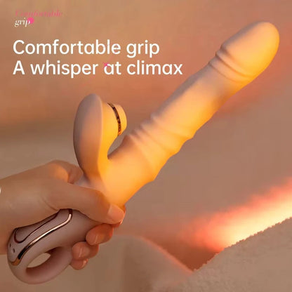 Gtooza4-in-1 Rotation Bead Heated Telescopic Sucking Vibration Female Masturbation Vibrator Quiet Massager Sex Toys Dildo Penetration gtooza.com