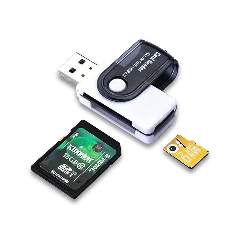 PC 4 in 1 USB Memory Card Reader USB 2.0 to SD Micro SD TF MS M2 Card Adapter  Computer Android Mobile Phone