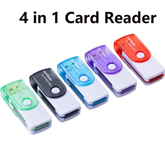 PC 4 in 1 USB Memory Card Reader USB 2.0 to SD Micro SD TF MS M2 Card Adapter  Computer Android Mobile Phone