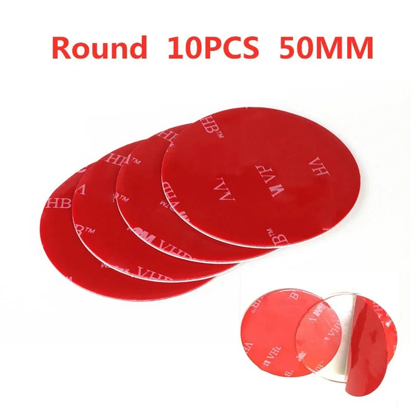 PC 40/50/60mm Transparent Acrylic Double-Sided Adhesive Tape Strong Adhesive Patch Waterproof No Trace High Temperature Resistance