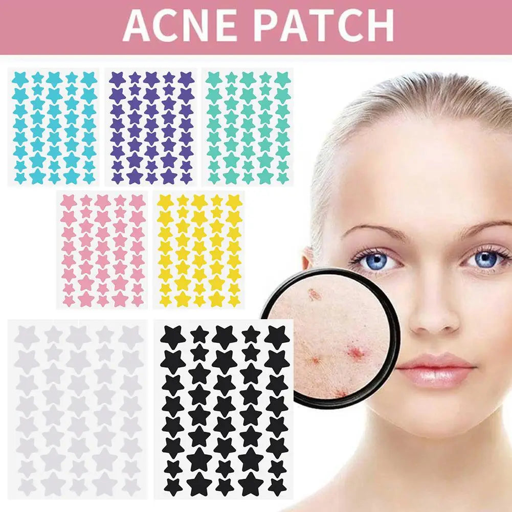 40pcs Cute Star Colorful Acne Removal Stickers Men Women Invisible Face Spot Pimple Patch Beauty Skin Care Tool