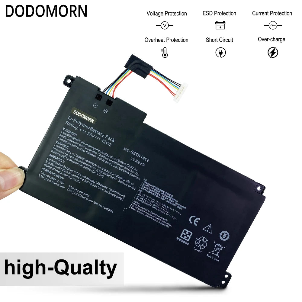 PC 42Wh B31N1912 C31N1912 Laptop Battery For Asus VivoBook 14 F414MA E410MA-EK018TS BV162T EK026TS E510MA Series 11.55V