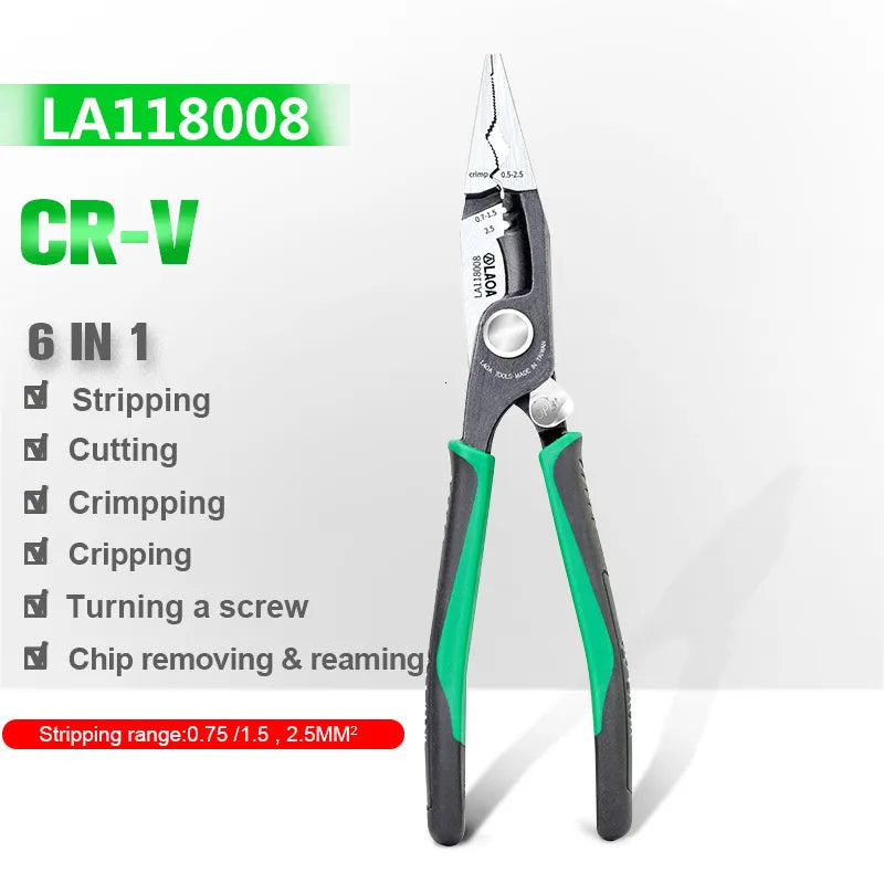 New Hand Tools LAOA Multifunctional Electrician Pliers Long Nose Pliers Wir