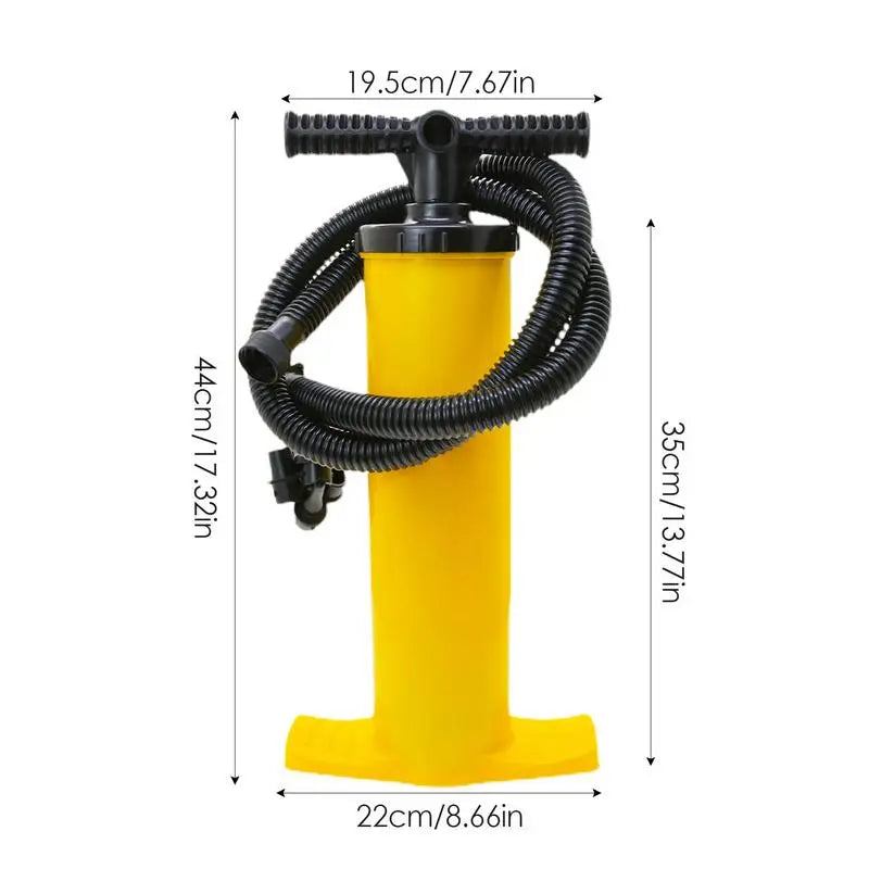 PC 4L Portable Air Pump Two Way Manual Air Pump Wear-Resistant Hand Pump wi