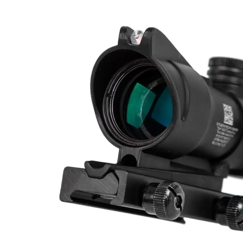 4X32 Hunting Riflescope Real Fiber Optics Grenn Red Dot Illuminated Etched Reticle Tactical Optical Sight