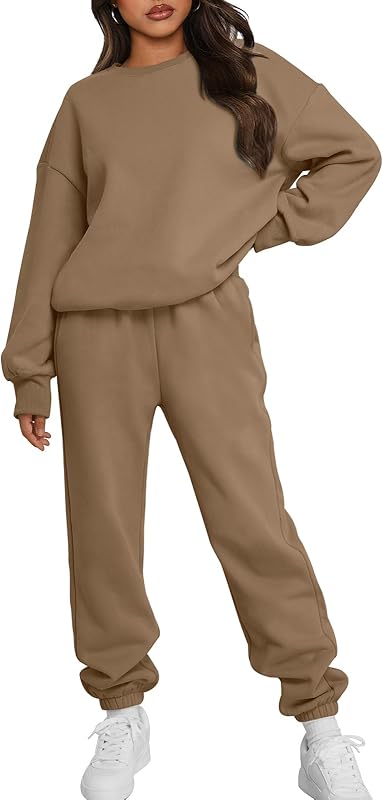 Sweatsuits Women 2 Piece Outfits Two Piece Crewneck Sweatshirts Sets Lounge Fall Sweatpants 2025 Tracksuits