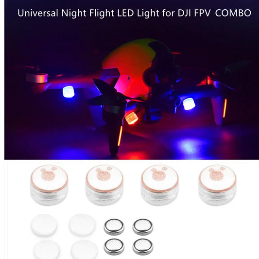 4pcs Universal Night Strobe Flight LED Light  DJI NEO/Avata2/AIR 3S/Mini 3 Pro/FPV Drone Signal LED Lights Drone Accessories