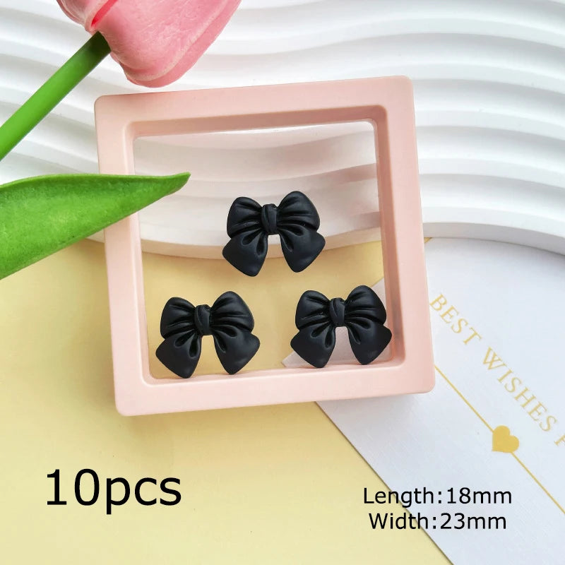 PC 5/10/20PCS 18*23mm Bowknot Resin Decoration Crafts Flatback Cabochon Scrapbooking Fit Phone Decor Embellishments DIY Accessories