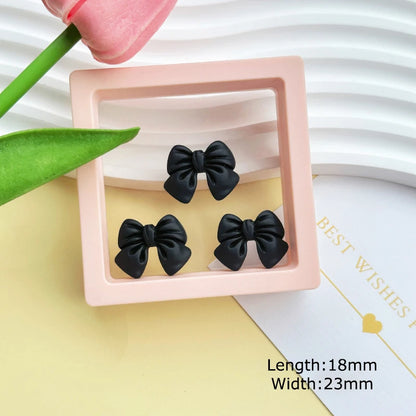 PC 5/10/20PCS 18*23mm Bowknot Resin Decoration Crafts Flatback Cabochon Scrapbooking Fit Phone Decor Embellishments DIY Accessories