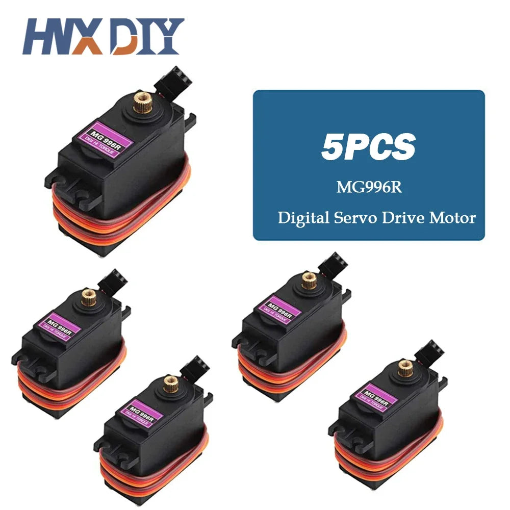 5/10pcs 13KG 15KG Servos Digital MG995 MG996 MG996R Servo Metal Gear for RC Car Robot Helicopter Boat For Arduino Diy Kit