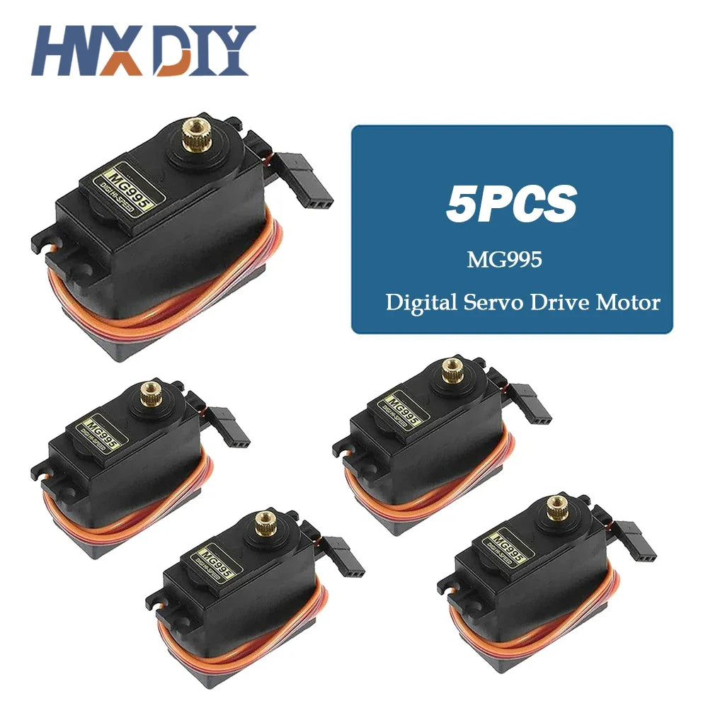 5/10pcs 13KG 15KG Servos Digital MG995 MG996 MG996R Servo Metal Gear for RC Car Robot Helicopter Boat For Arduino Diy Kit