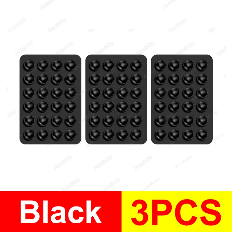 PC 5-1Pack Silicone Suction Phone Case Adhesive Mount Mirror Shower Phone Holder Hands-Free Sticky Cell Phone Grip Stands