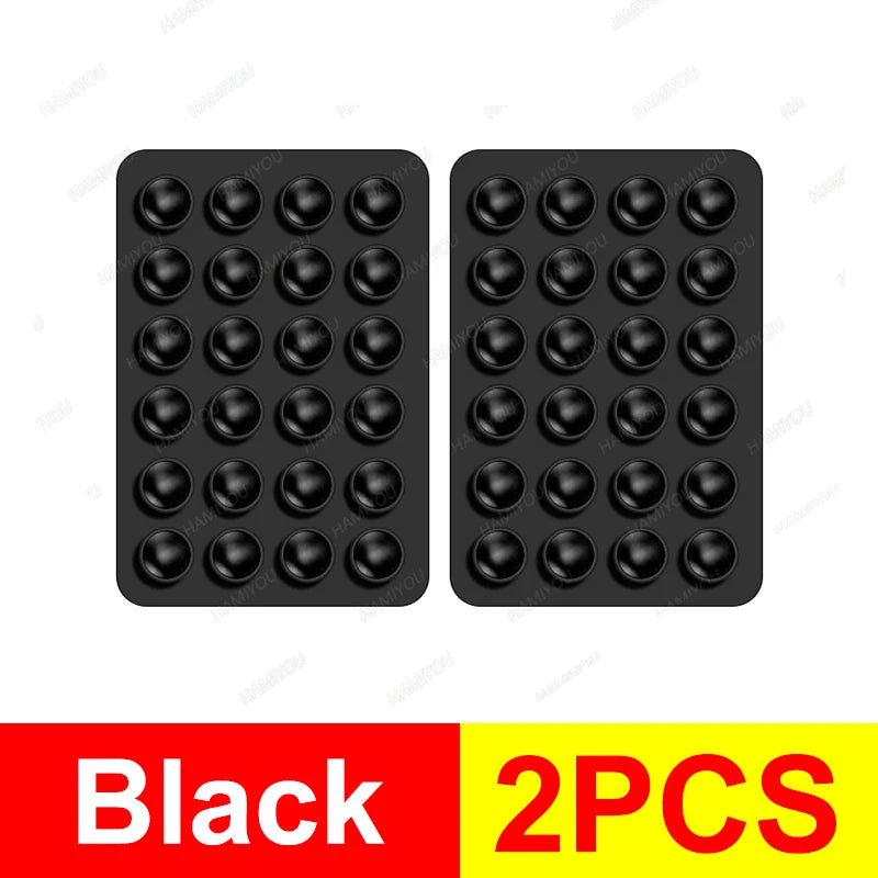 PC 5-1Pack Silicone Suction Phone Case Adhesive Mount Mirror Shower Phone Holder Hands-Free Sticky Cell Phone Grip Stands