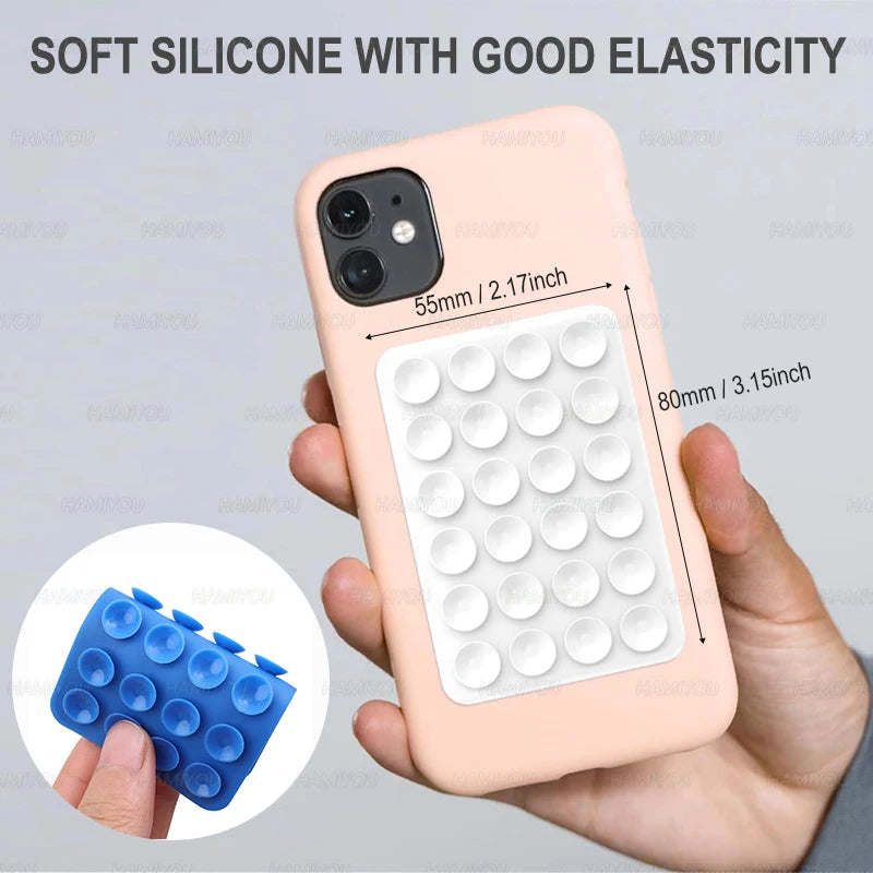 PC 5/1Pcs Sillicon Adhesive Cell Phone Grip Stand Protable Anti-Slip Hands-Free Soft Suction Sticky Grippy Suction Phone Case