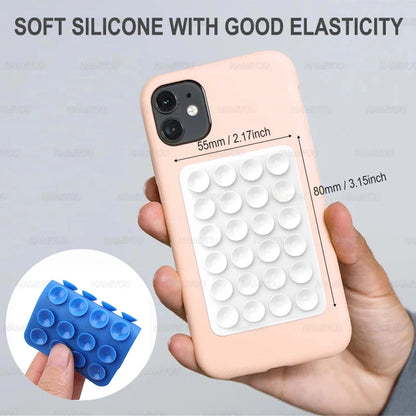 PC 5/1Pcs Sillicon Adhesive Cell Phone Grip Stand Protable Anti-Slip Hands-Free Soft Suction Sticky Grippy Suction Phone Case