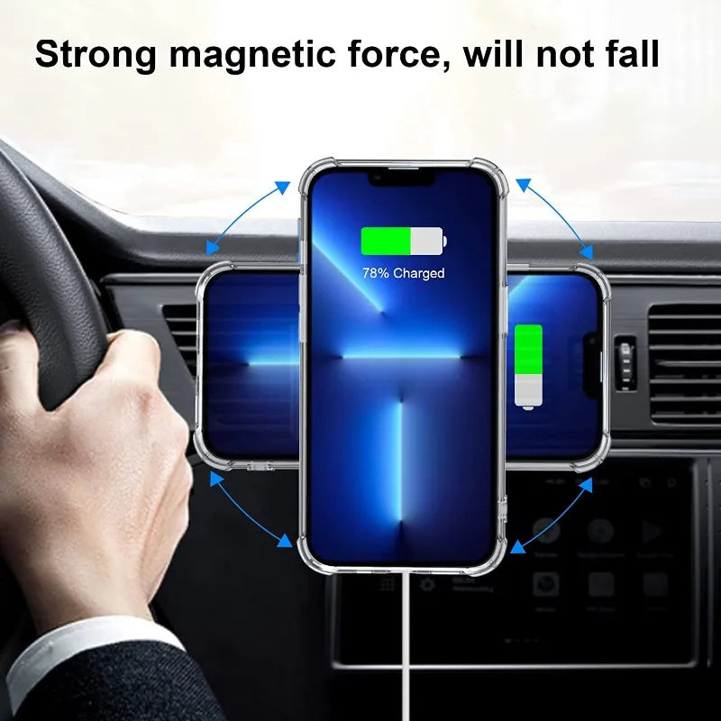 PC 5-s Magnetic Wireless Charger Universal Phone Metal Rings Sticker  Car Phone Magsafe Charger Iron Sheet Sticker  Iphone