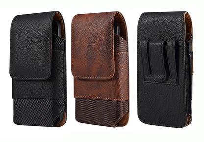 PC 5.2-7.0 inch Leather Mobile Phone Bag For iPhone/Samsung/Xiaomi/Sony/LG Smartphone Waist Bag Casual Belt Pouch Holster Case