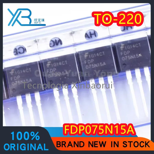 (5/20pieces) FDP075N15A 075N15A original in stock TO-220 150V 130A field effect tube new electronics