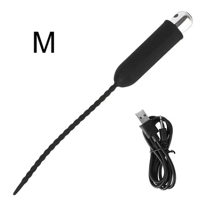 5/5.5mm Urethral Sounding Vibrator  Men Penis Plug Male Masturbator Medical Catheter Cock Dilator Sex Toys Adult Games Erotic