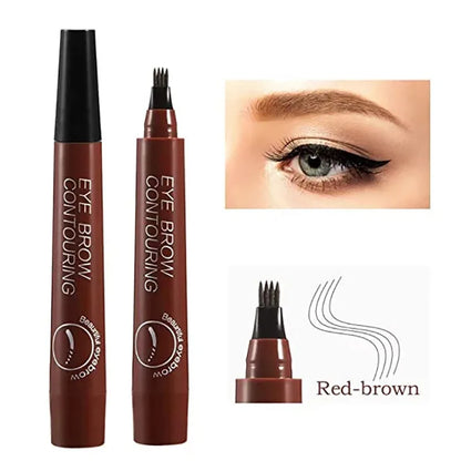 5 Colors Microblading Eyebrow Pen Waterproof Liquid Eyebrow Pencil Long Lasting Eyebrow  Pen 4 oints eyebrow pen Cosmetics