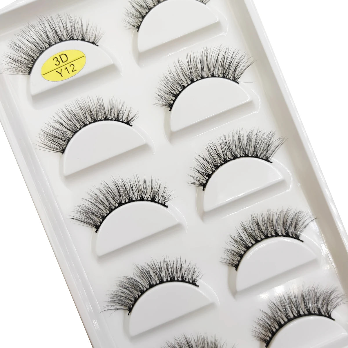 5 Pairs Natural 3D Mink False Eyelashes, Soft Wispy, Fluffy Eye Faux Lashes, Make Up Eyelash, Beauty Cat Cilios, 9 Styles