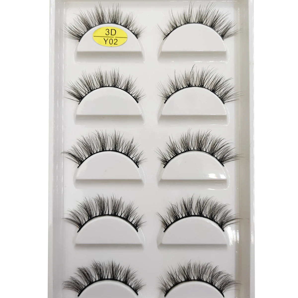 5 Pairs Natural 3D Mink False Eyelashes, Soft Wispy, Fluffy Eye Faux Lashes, Make Up Eyelash, Beauty Cat Cilios, 9 Styles