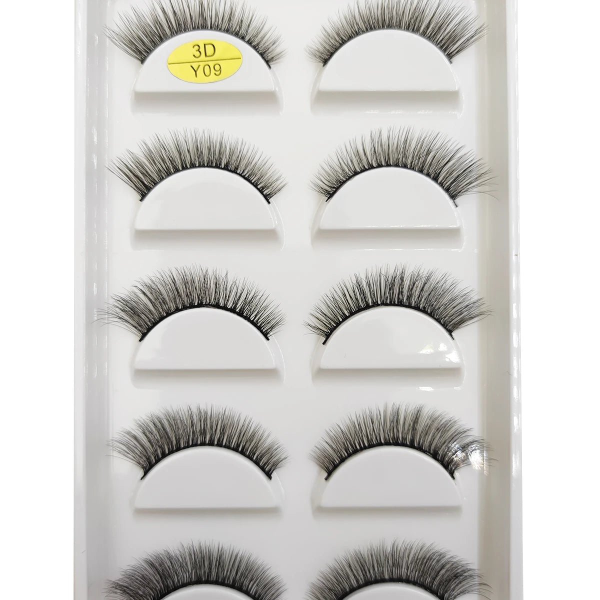 5 Pairs Natural 3D Mink False Eyelashes, Soft Wispy, Fluffy Eye Faux Lashes, Make Up Eyelash, Beauty Cat Cilios, 9 Styles