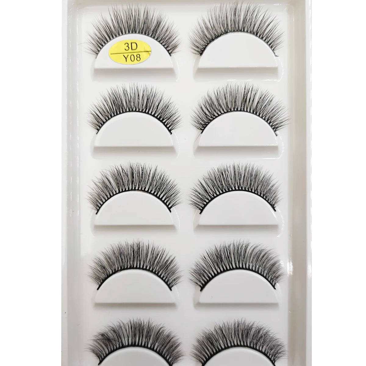 5 Pairs Natural 3D Mink False Eyelashes, Soft Wispy, Fluffy Eye Faux Lashes, Make Up Eyelash, Beauty Cat Cilios, 9 Styles