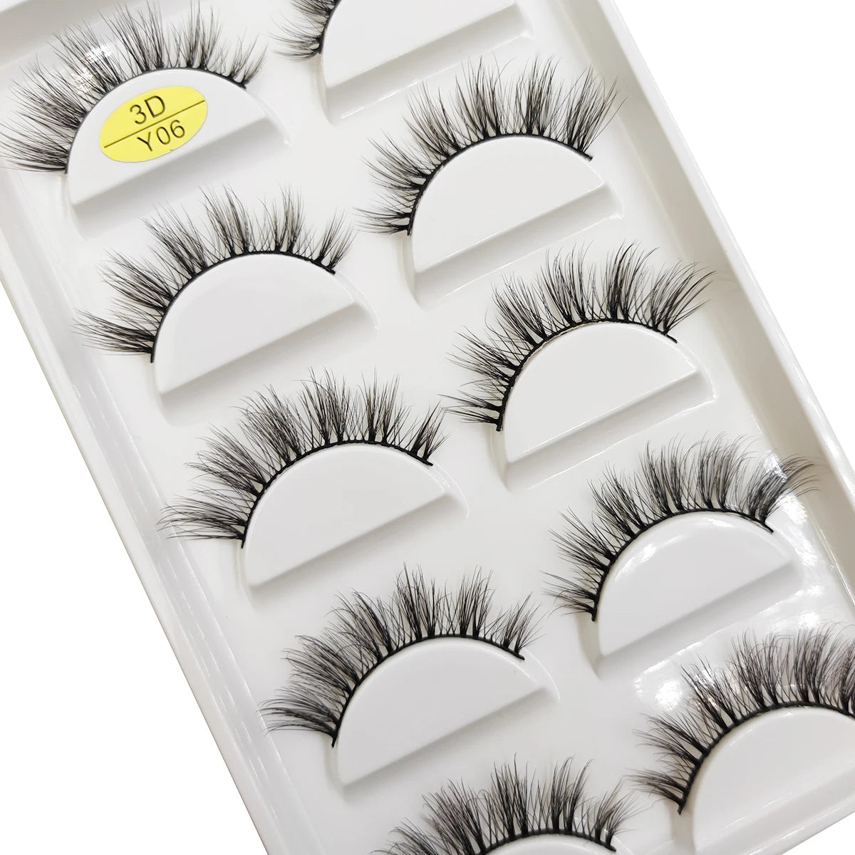 5 Pairs Natural 3D Mink False Eyelashes, Soft Wispy, Fluffy Eye Faux Lashes, Make Up Eyelash, Beauty Cat Cilios, 9 Styles