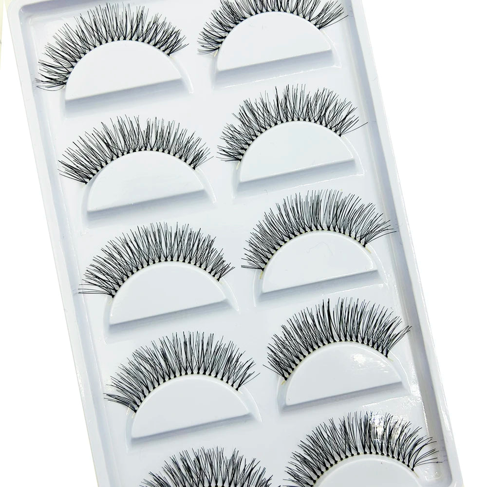 5 Pairs Natural Eyelash Hand made False Eyelashes Makeup Fake Eye Lashes Faux Cils Make Up Beauty Tools Wholesale A21 A20