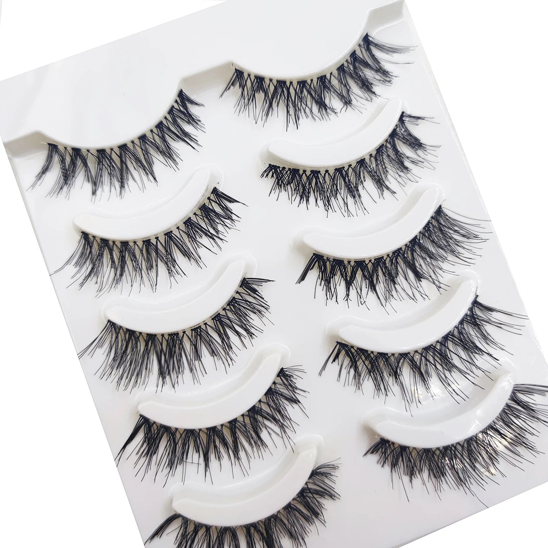 5 Pairs Natural Eyelash Hand made False Eyelashes Makeup Fake Eye Lashes Faux Cils Make Up Beauty Tools Wholesale A21 A20