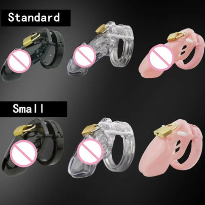 Gtooza_5 Size Male Chastity Device Small/Standard Cock Cage with Rings Erotics Urethral Brass Lock Locking Sex Toys  Men Adults gtooza.com