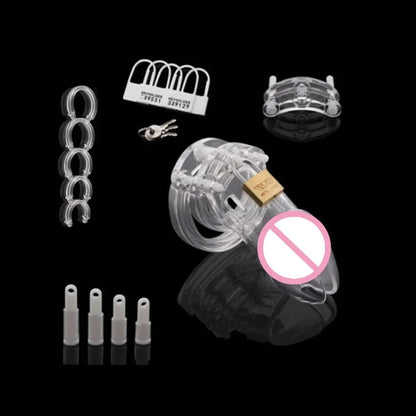 Gtooza_5 Size Male Chastity Device Small/Standard Cock Cage with Rings Erotics Urethral Brass Lock Locking Sex Toys  Men Adults gtooza.com