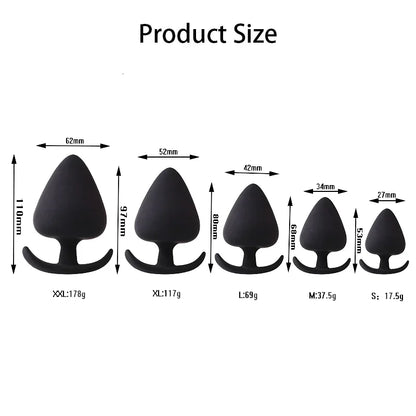 5 Sizes Anal Plug Trainer  Massage Prostate Stimulator Men Women Butt Plugs Sex Toys  Couples SM Adults 18