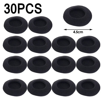 50-10PC Dustproof Foam Ear Pads Replacement Cushions Headphone Soft Protective Sleeve Earphone Headset Disposable Sponge Cover