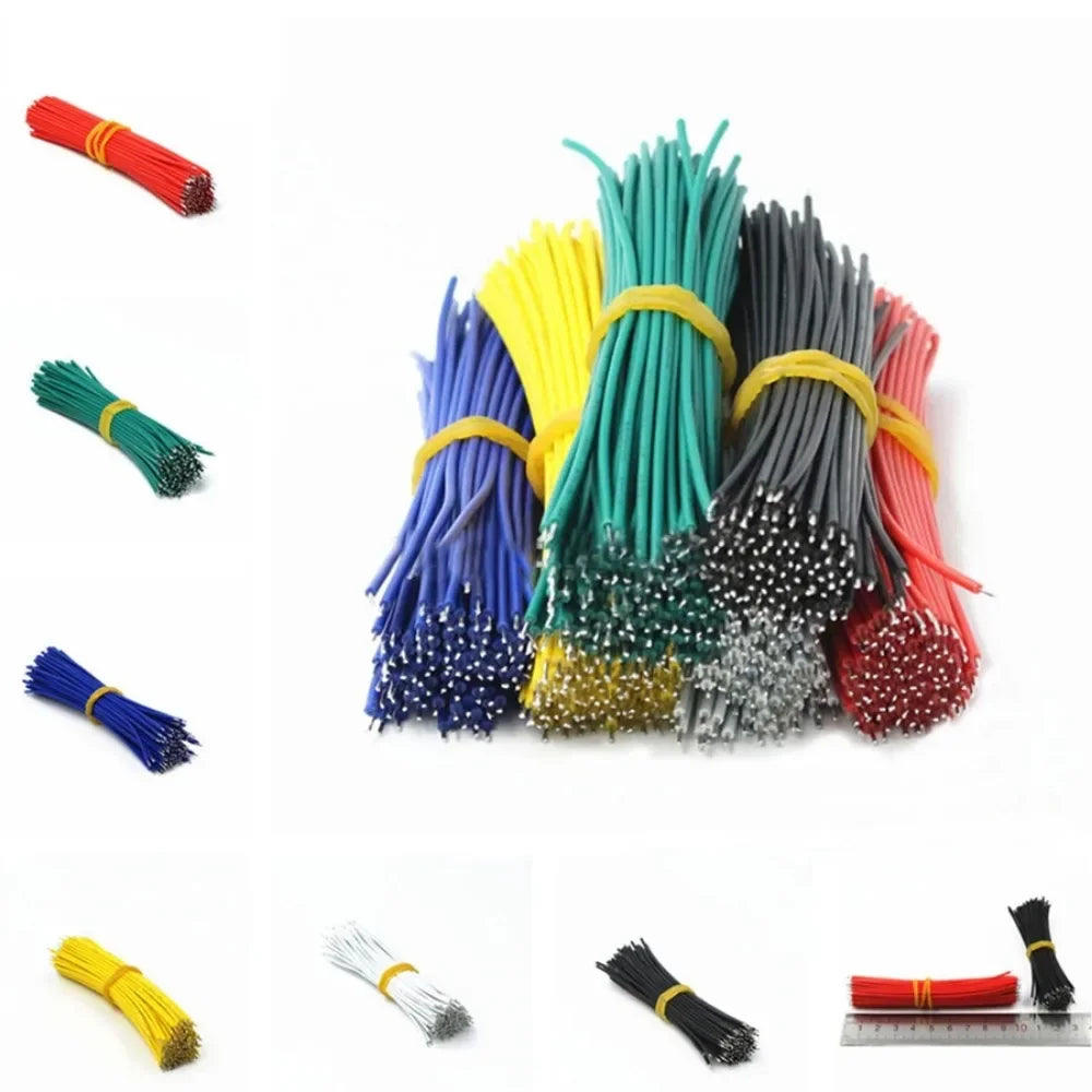 50/120Pcs 26AWG Breadboard Jumper Wire Cable Kit Tin-Plated PCB Solder Cable Flexible PVC Electronic Wire 7.8cm