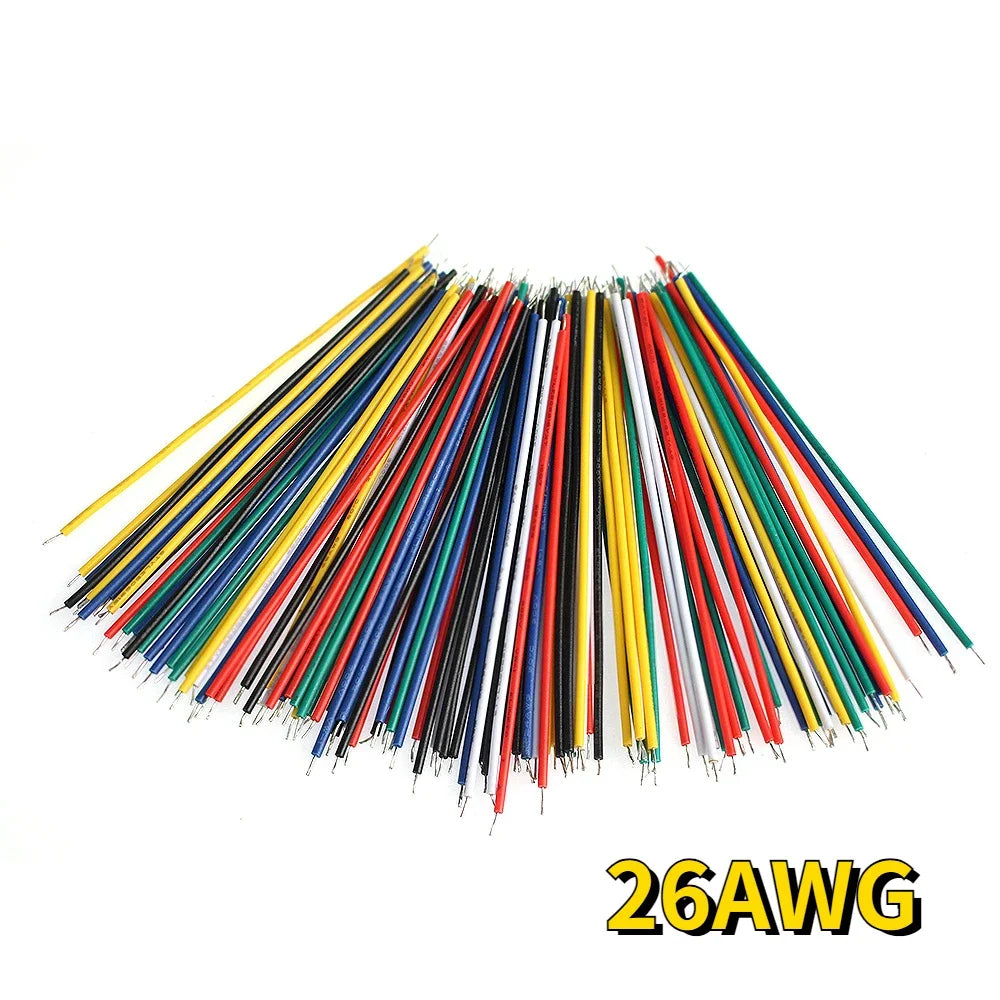 50/120Pcs 26AWG Breadboard Jumper Wire Cable Kit Tin-Plated PCB Solder Cable Flexible PVC Electronic Wire 7.8cm