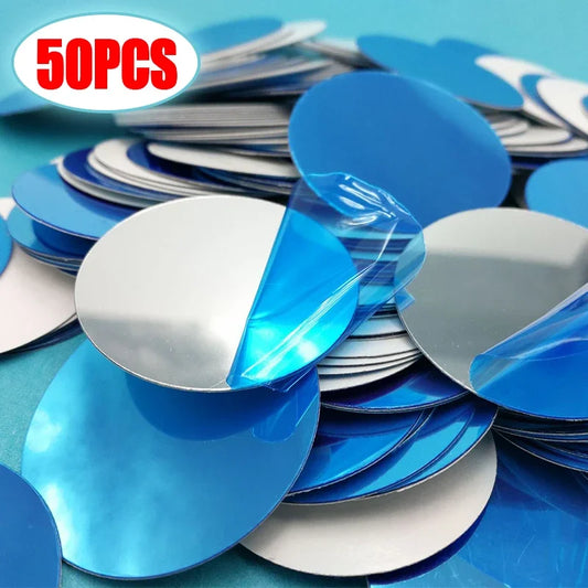 50/1PC Metal Plate Disk  Magnet Car Phone Holder Round Iron Sheet Stickers Car Magnetic Phone Stand Mount Accessories