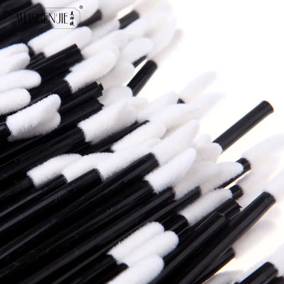 50/500/1000pcs Lip Brushes Makeup Mascara Wands Lipstick Micro Brushes Applicators Cleaner  Eyelash Extension Tools