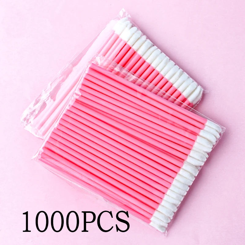 50/500/1000pcs Lip Brushes Makeup Mascara Wands Lipstick Micro Brushes Applicators Cleaner  Eyelash Extension Tools