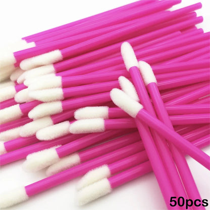 50 Pcs  Disposable Lip Brush High Qulaity Lip Applicator Makeup Tools Eyelash Brushes Lash Extension Cosmetic Tools