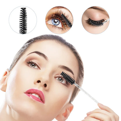 500/1000PCS Eyelashes Brushes Set Wholesaler Disposable Lash Mascara Brush Lashes Extension Eyebrow Wands Applicator Makeup Tool