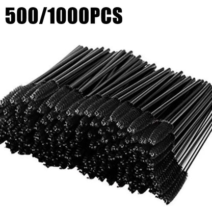 500/1000PCS Eyelashes Brushes Set Wholesaler Disposable Lash Mascara Brush Lashes Extension Eyebrow Wands Applicator Makeup Tool