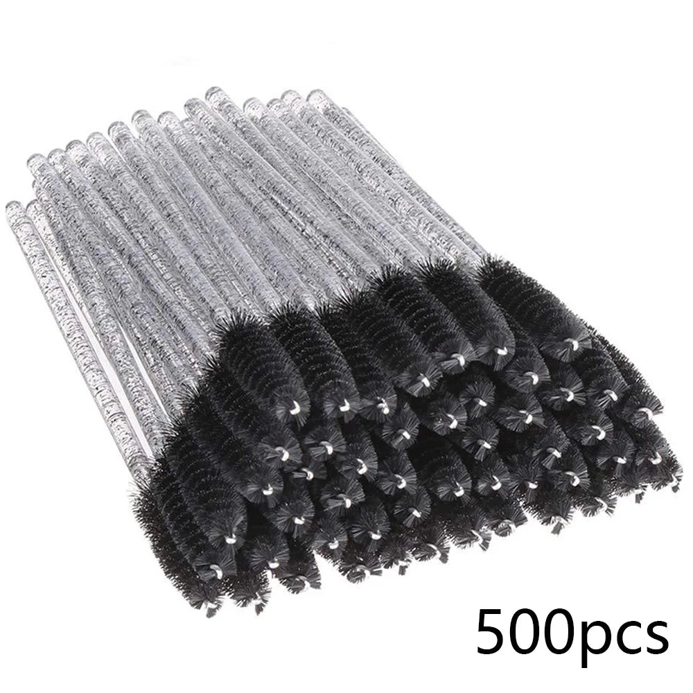 500/1000PCS Eyelashes Brushes Set Wholesaler Disposable Lash Mascara Brush Lashes Extension Eyebrow Wands Applicator Makeup Tool