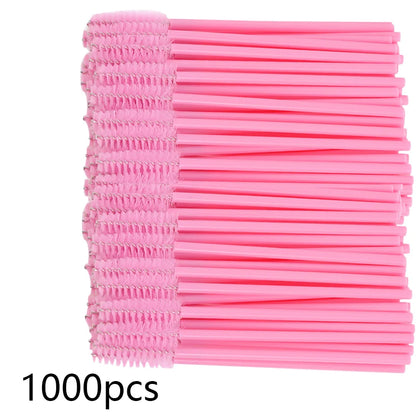 500/1000PCS Eyelashes Brushes Set Wholesaler Disposable Lash Mascara Brush Lashes Extension Eyebrow Wands Applicator Makeup Tool