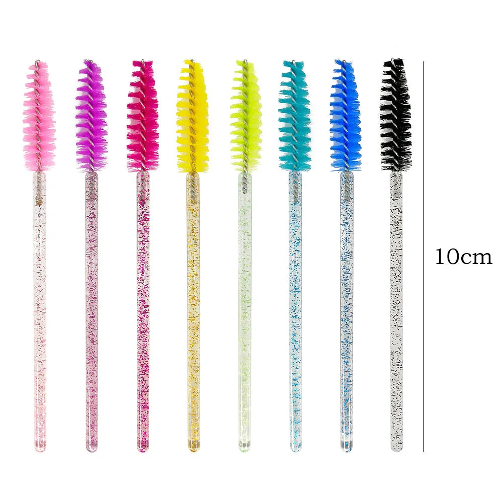 50Pcs Disposable Eyelash Brushes Eyelashes Extension Tools Eyebrow Brush Mascara Wands Applicator Spoolers Eye Lashes Cosmetic