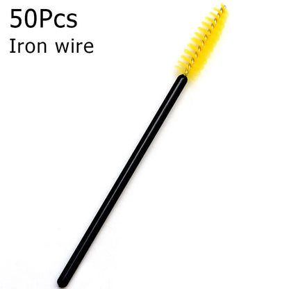 50Pcs Disposable Eyelash Brushes Eyelashes Extension Tools Eyebrow Brush Mascara Wands Applicator Spoolers Eye Lashes Cosmetic