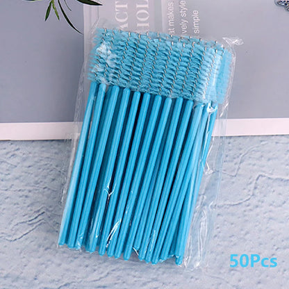 50Pcs Eyelash Brushes Makeup Brushes Disposable Mascara Wands Applicator Spoolers Eye Lashes Cosmetic Brush Lash Extension Tool