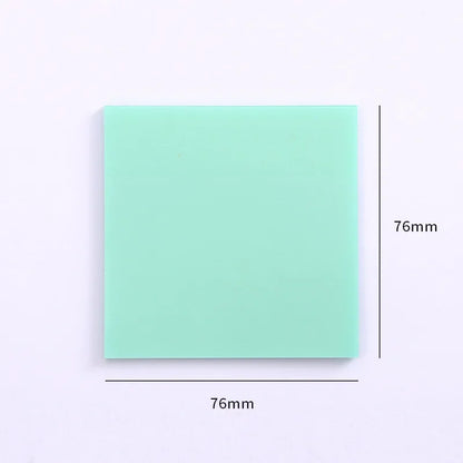 50Sheet Color Transparent PET Sticky Notes School Office Stationery Supplies Planner Sticker Index Tabs Sticky Memo Pads